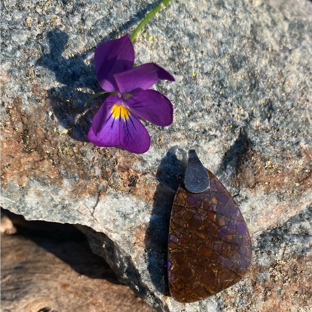 Yowah boulder opal  pendant
